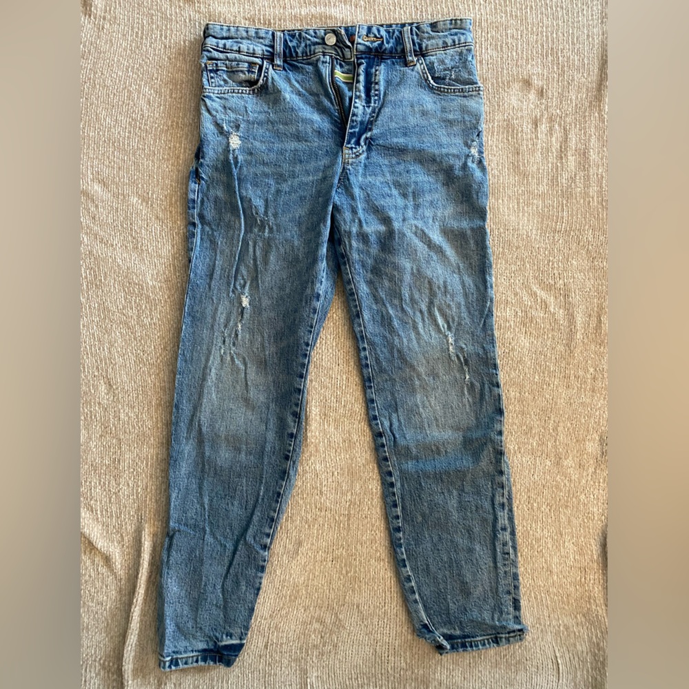 High Waisted Straight Leg Jeans